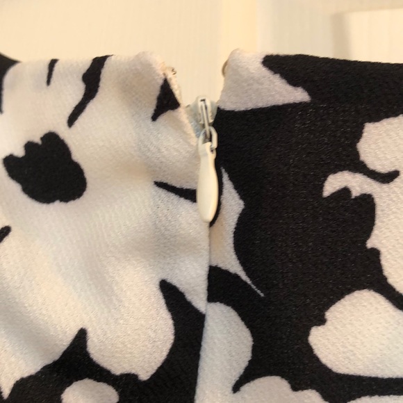 BNWT Jones Studio B/W Floral Print Dress - Picture 3 of 8